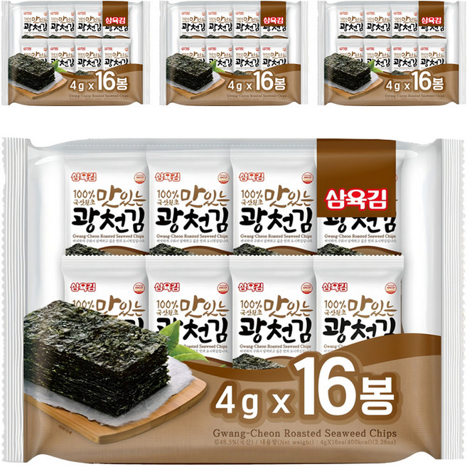 삼육김 광천김, 4g, 64개
