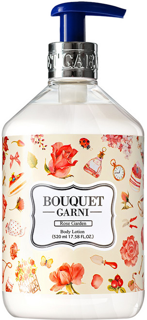 부케가르니 바디로션 로즈가든향, 520ml, 1개