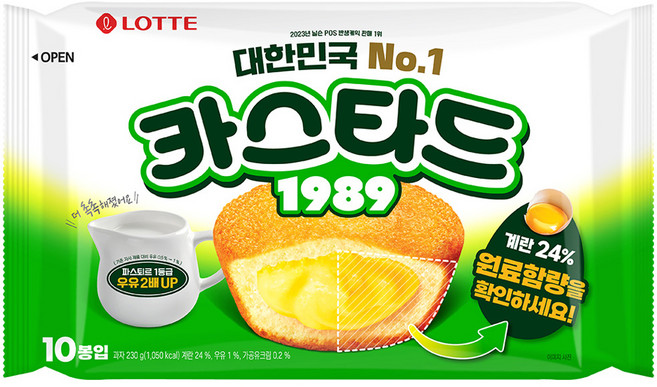 롯데카스타드 오리지널, 230g, 1개