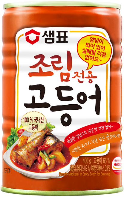 샘표 조림 전용 고등어 통조림, 400g, 1개