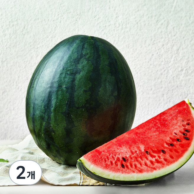 흑미 11brix 수박, 7kg 이상, 2개