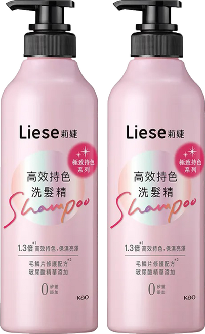 Liese 莉婕 高效持色洗髮精, 500ml, 2瓶