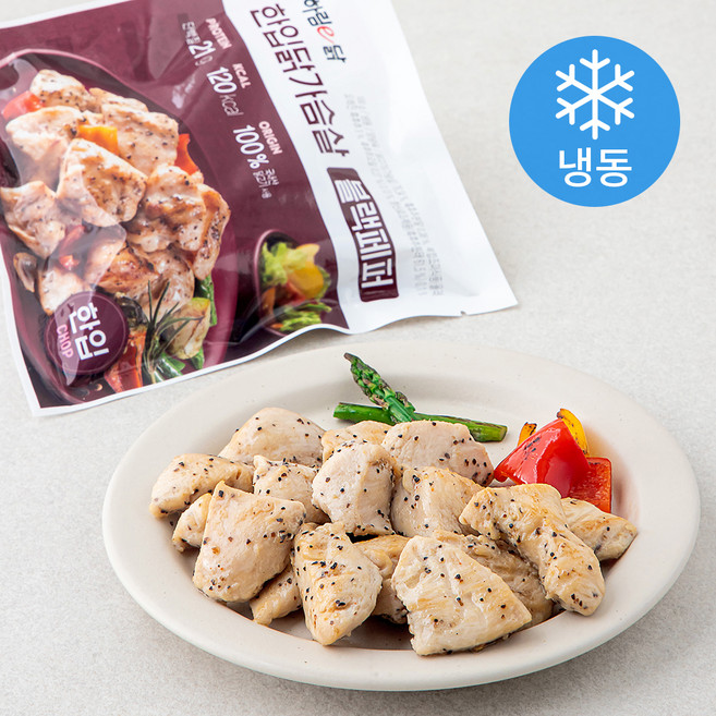 하림 이닭 한입 닭가슴살 블랙페퍼 (냉동), 100g, 1개입, 5개