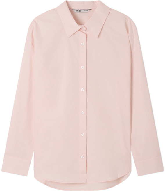 미쏘 여성용 에센셜 세미오버핏 면 셔츠