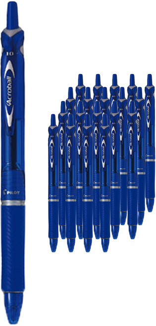 PILOT 百樂 Acroball 150 油性原子筆 1.0mm BAB-15M, 藍色 + 藍色筆芯, 20個