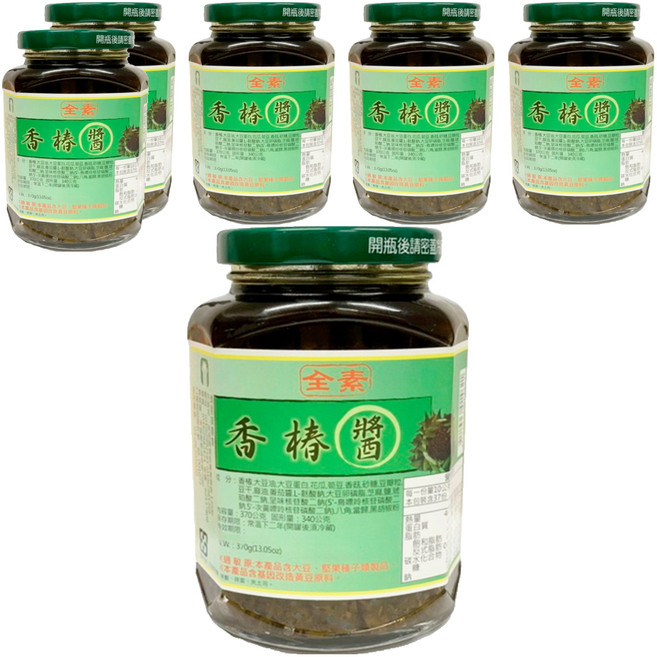 埔里鎮農會 香椿醬, 370g, 6罐