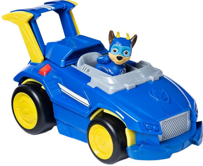 PAW PATROL 汪汪隊立大功 超級狗狗2合1變形車輛組 - 馬力全開阿奇警車, 1個
