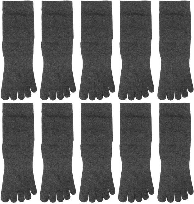 베이스알파 에센셜 남성용 베이직 발가락 중목 양말 10켤레