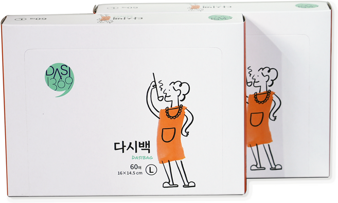 다시1369 다시백, 대(L), 60개입, 2개