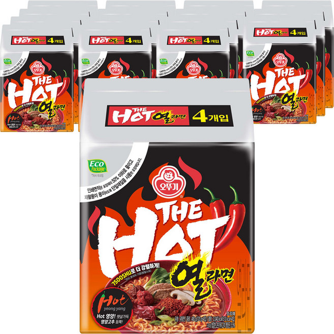 오뚜기 더핫 열라면 120g, 64개