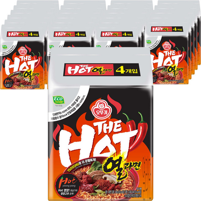 오뚜기 더핫 열라면 120g, 96개