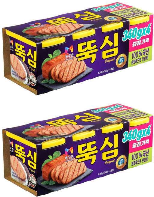 목우촌 뚝심, 340g, 8개