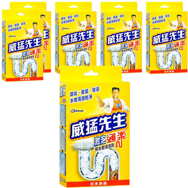 Mr Muscle 威猛先生 激泡排水管清洗劑 6包, 120g, 6盒