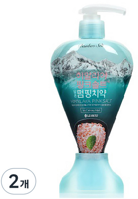 히말라야핑크솔트 밤부솔트 담은 펌핑치약 아이스, 285g, 2개