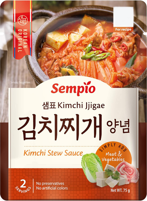 Sempio 膳府 泡菜鍋專用醬汁, 75g, 1包