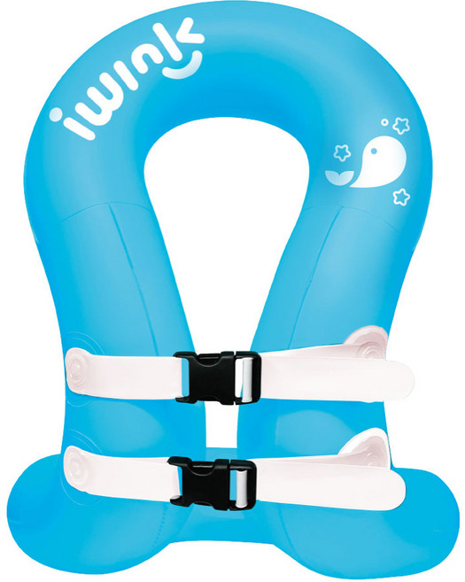 아이윙크 넥튜브 착용형 수영보조용품, 아쿠아블루 + 고래, 1개