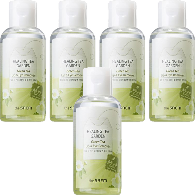 더샘 힐링 티 가든 그린티 립 앤 아이 리무버, 150ml, 5개