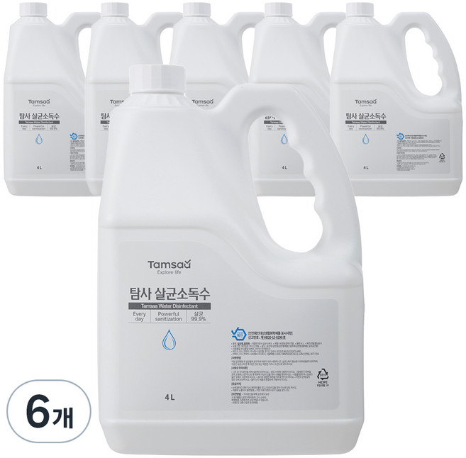 탐사 살균 소독 스프레이 리필 4L, 6개