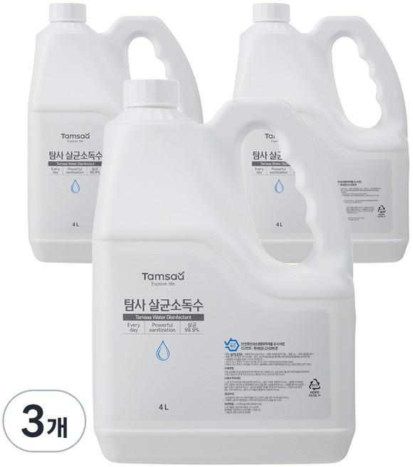탐사 살균 소독 스프레이 리필 4L, 3개