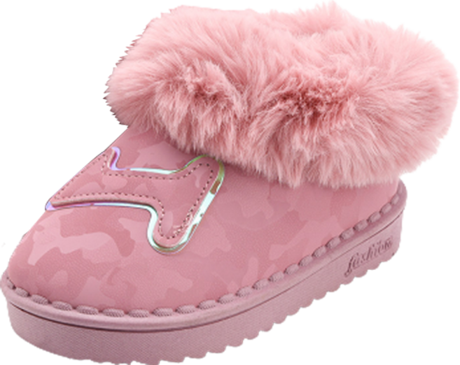 래빗풋 아동용 포근포근 심볼 방한 털 부츠