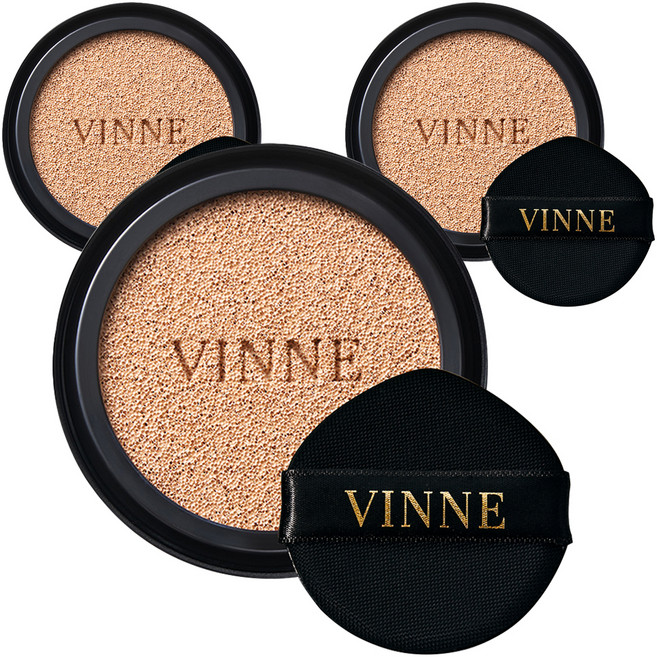 빈느 에센스 광채 쿠션 리필 15g, 23호 내추럴베이지, 3개