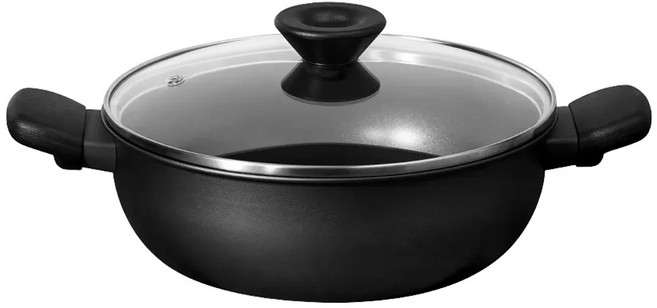 MEYER 美亞 鎧甲系列 導磁 雙耳萬用鍋, 26cm, 黑色, 1個