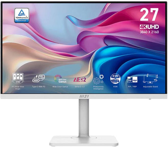 msi 微星 UHD/60Hz/4ms 電腦螢幕, Modern MD272UPHW, 27吋