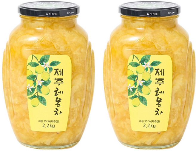 다하 제주 레몬차, 2.2kg, 1개입, 2개
