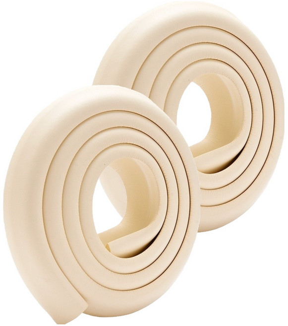 하우즈룸 두툼한 모서리 보호대, 베이지, 2개