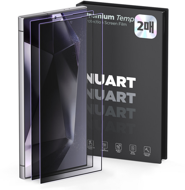 누아트 사생활보호 풀커버 강화유리 액정보호필름 2p 세트, 1세트