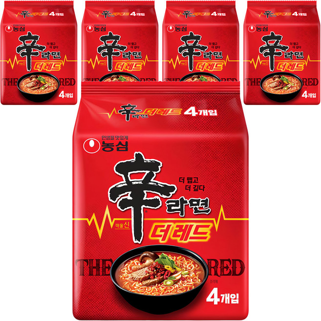 신라면 더 레드 125g, 20개