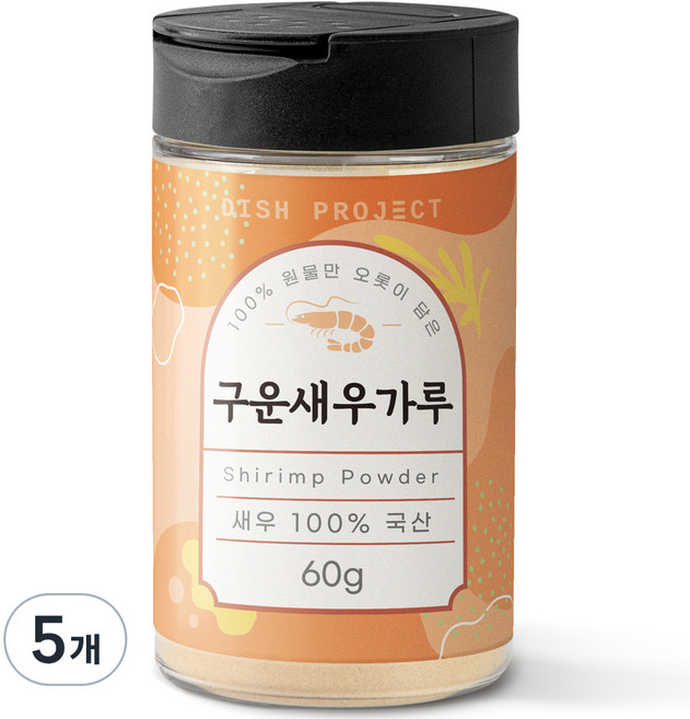 Dish Project 烤蝦粉, 60g, 5個