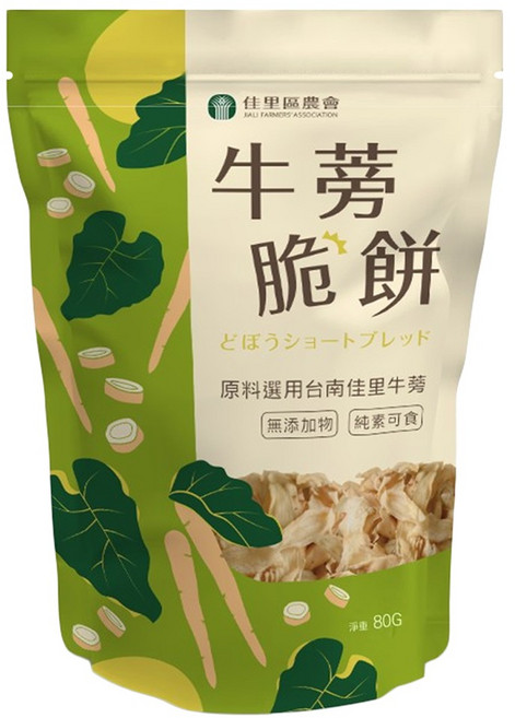 佳里區農會 牛蒡脆餅 梅子, 1個, 80g