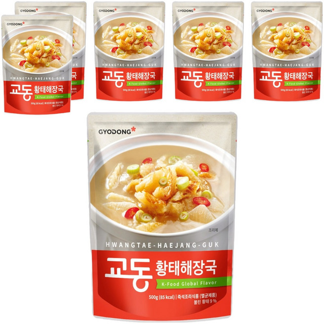 교동식품 황태해장국, 500g, 6개