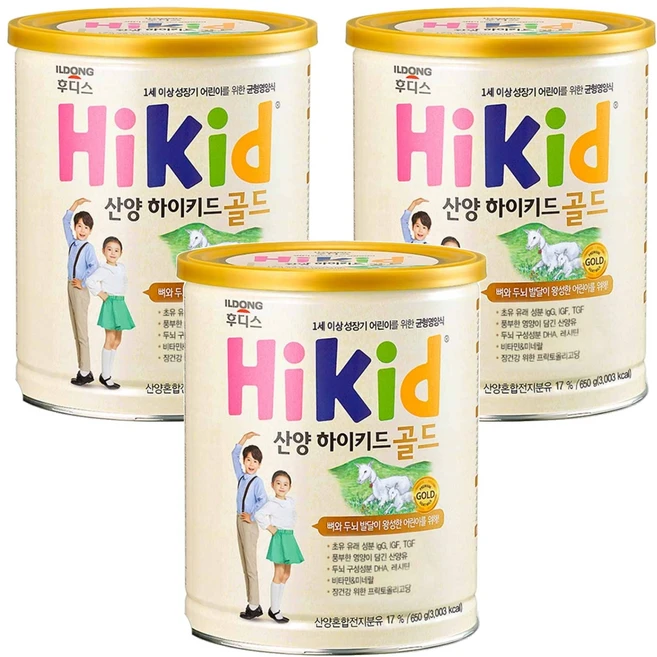 하이키드 골드 산양 분유, 650g, 3개 - 쿠팡