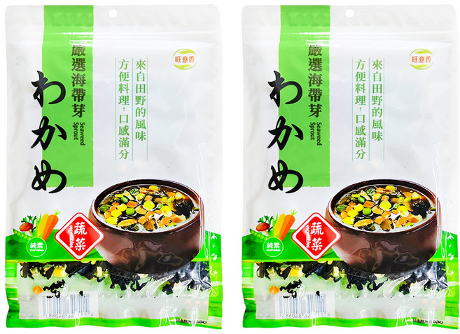 旺意香 嚴選海帶芽 田野風味, 80g, 2包