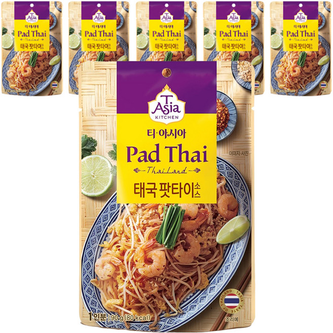 티아시아키친 태국 팟타이 소스, 90g, 6개