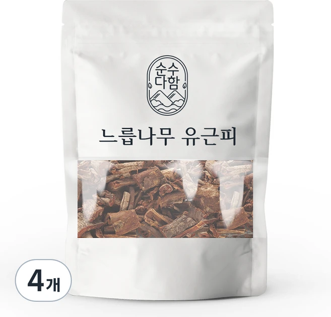 순수다함 느릅나무 유근피, 150g, 4개 - 쿠팡