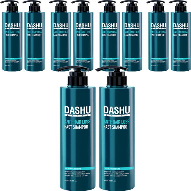 다슈 데일리 패스트 한방 샴푸 시트러스 우디, 500ml, 10개