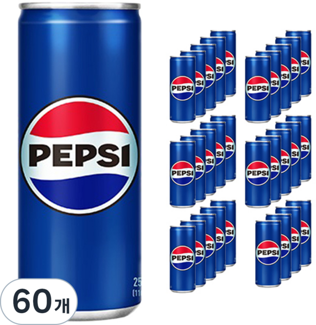 펩시 콜라, 250ml, 60개