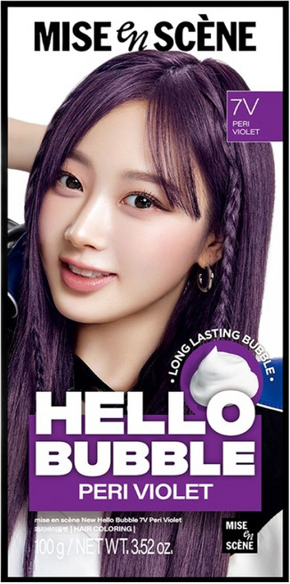 미쟝센 뉴 헬로버블 염모제, 페리바이올렛, 1개