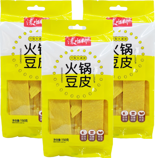 청수교 두유피 말린두부피, 150g, 3개