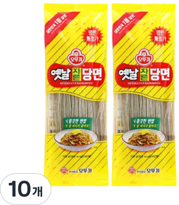 오뚜기 옛날 자른 당면, 100g, 10개