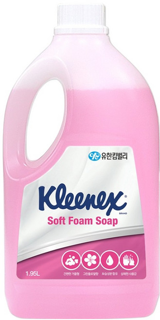 크리넥스 소프트 폼 솝 핸드워시 그린플로랄향, 1.95L, 1개