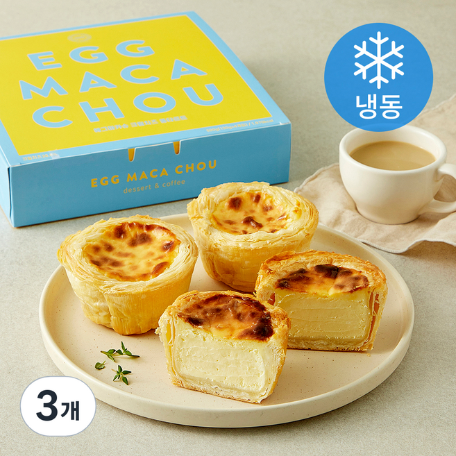 에그마카슈 크림치즈 뚱타르트 4개입 (냉동), 520g, 3개