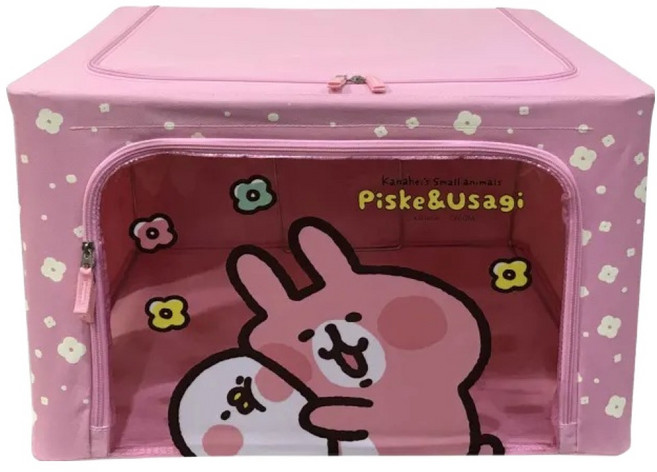 雅迪 居家收納系列 百納箱, 卡娜赫拉的小動物 粉色, 1個