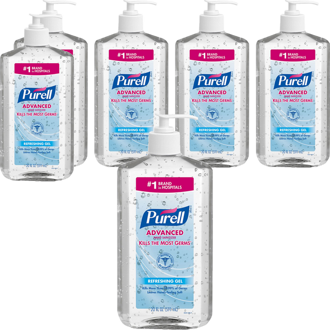 퓨렐 손소독제, 591ml, 6개