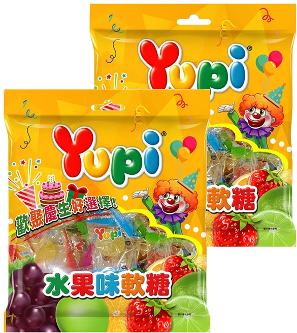 Yupi 水果味軟糖, 170g, 2袋