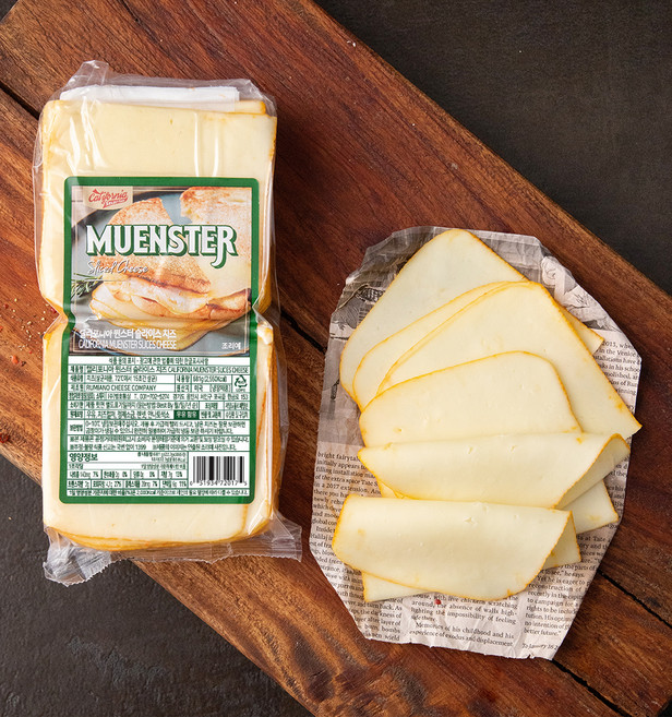 캘리포니아셀랙드팜스 뮌스터 슬라이스 치즈, 22.7g, 30개입, 1개