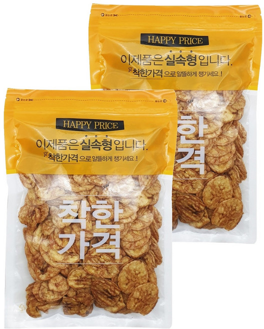 구운 바나나칩, 2개, 400g